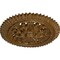 Ekena Millwork York Ceiling Medallion (Fits Canopies up to 3 5/8"), 21 5/8"OD x 2 1/2"P, Smokey Topaz Crackle CM21YOSTC - alternate 2